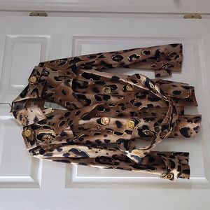 Cache cheeta print jacket
